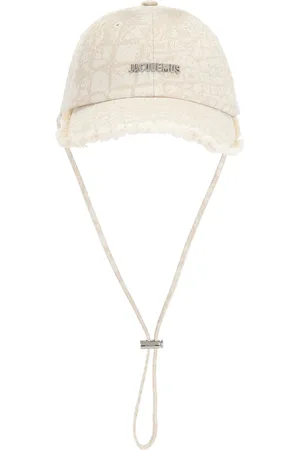 Jacquemus La Casquette Artichaut Cap in Croco Beige - Beige. Size 56 (also in 58, 60).