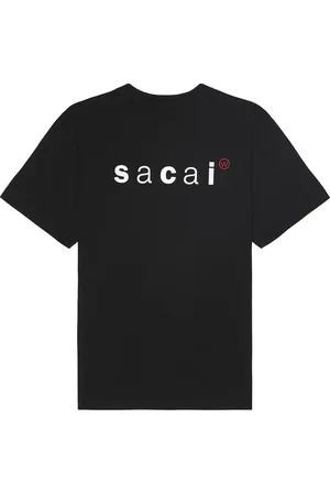 SACAI X Wtaps Print T-Shirt in Black - Black. Size 2 (also in 3, 4).