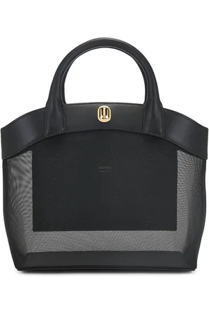 SAVETTE The Small Tondo Tote Bags in Black - Black. Size all.