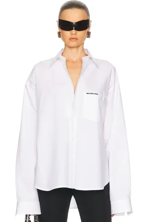 Balenciaga Long Sleeve Regular Shirt in White - White. Size 34 (also in 36, 40, 42).