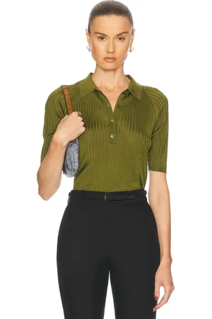 Acne Studios Kamanda Top in Green - Green. Size M (also in S, XS).