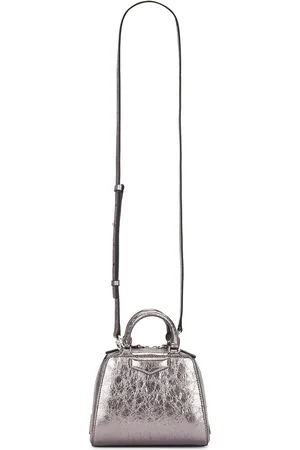 Givenchy Nano Antigona Cube Bag in Silvery Grey - Metallic Silver. Size all.