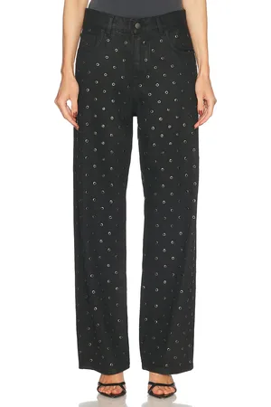 haikure Bonnie Straight Leg in Carbon Wash - Black. Size 23 (also in 24, 25, 28, 29, 30).