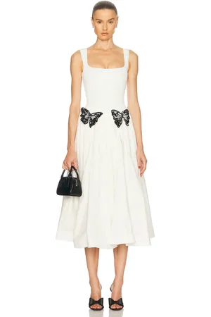 PATBO Merian Knit Midi Dress in Off White - Ivory. Size L (also in S).