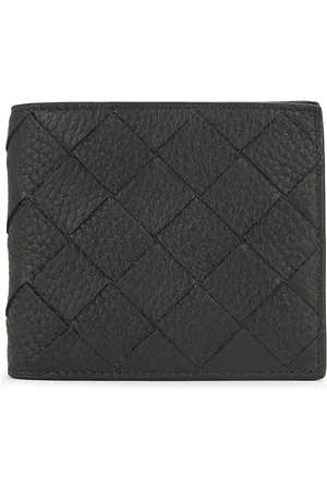 Bottega Veneta Bi-fold Wallet With Coin Purse Intrecciato 20 Taurillon in Dark Green & Silver - Green. Size all.