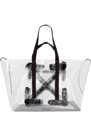 OFF-WHITE Heritage Day Off Tote in Transparent - Grey. Size all.