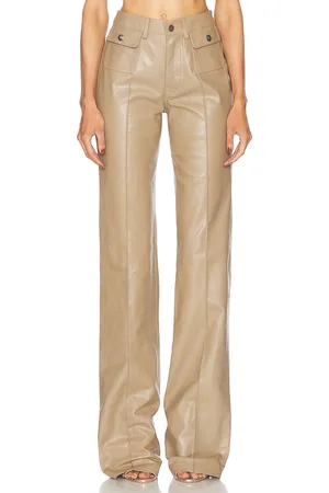 Tom Ford Goat Leather Patch Pocket Pant in Ash Wood - Brown. Size 38 (also in ).