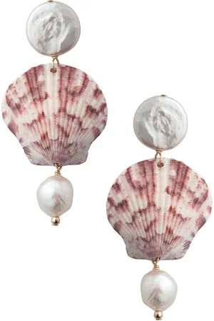 Eliou Ilha Earrings in White - White. Size all.