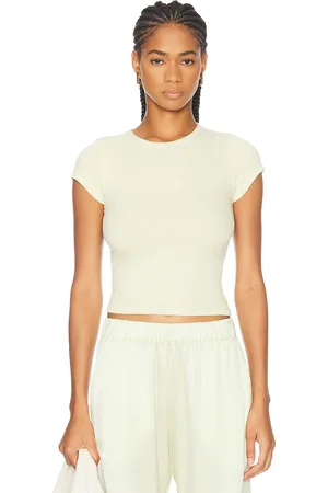 SABLYN Yael Tee in Pale Citron - Yellow. Size L (also in M, S, XS).