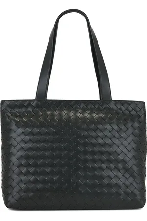 Bottega Veneta Avenue Intrecciato 15 Avenue Tote Bag in Dark Green & Silver - Dark Green. Size all.