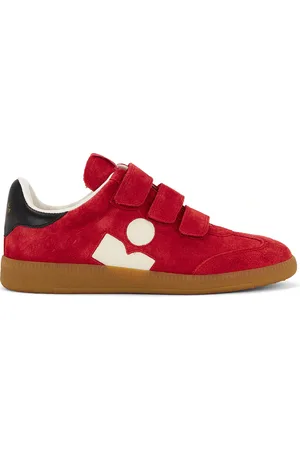 Isabel Marant Beth Sneaker in Red & Beige - Red. Size 36 (also in 37, 38).