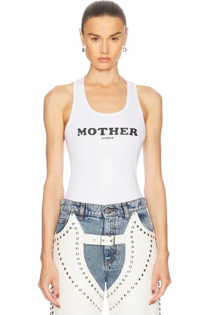 Stella McCartney Mother F* Tank Top in Pure White - White. Size S (also in XS).