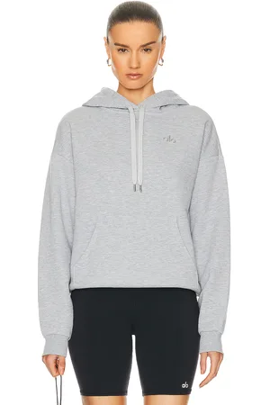 alo Accolade Hoodie in Athletic Heather Grey - Grey. Size L (also in ).