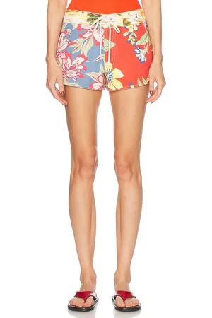 Ralph Lauren Athletic Board Short in Hawaiian Multi Print - Orange,Blue. Size 4 (also in 6, 8).