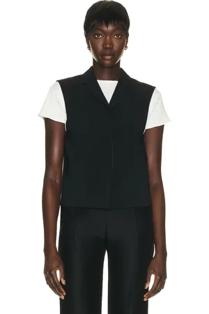The Row Vestina Vest in Black - Black. Size 0 (also in ).