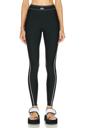 alo Airlift High Waisted Suit Up Legging in Black & White - Black & White. Size S (also in XS).