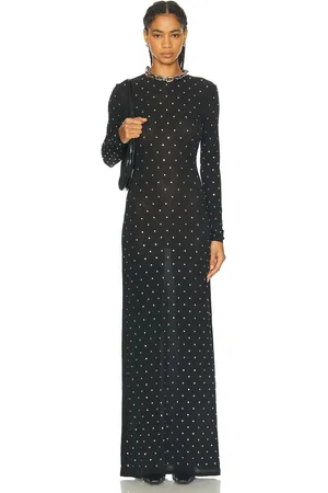 Paco rabanne Robe Long Dress in Black - Black. Size 36 (also in 40).