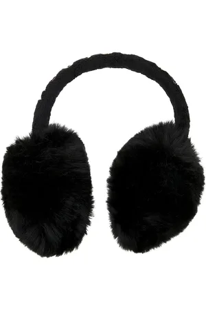 Goldbergh Fluffy Ear Warmer in Black - Black. Size all.