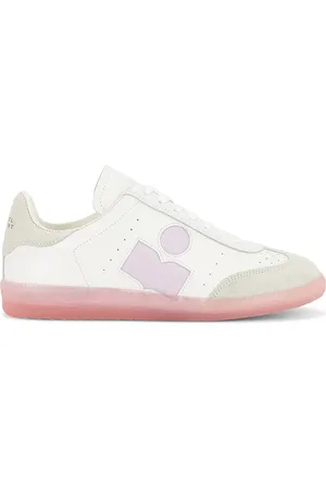 Isabel Marant Bryce Sneaker in White & Lilac - White. Size 37 (also in 38, 39, 41).