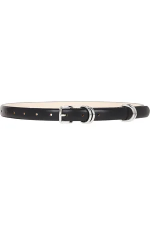 DEHANCHE Constance Belt in Black & Silver - Black. Size M (also in S, XS).