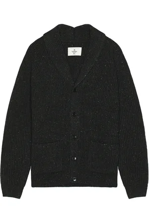 Reigning Champ Nep Merino Kenny Shawl Cardigan in Black - Black. Size L (also in ).