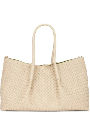 Bottega Veneta Pinacoteca Tote Bag in Ecru Matcha & Muse Brass - Beige. Size all.