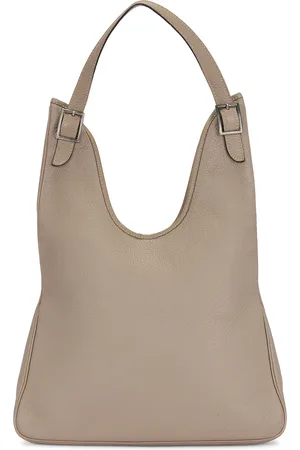 Hermès Clemence Massai PM Shoulder Bag in Gris - Grey. Size all.