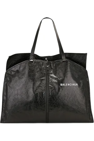 Balenciaga Shopper Garm Top Handle Bag in Black & White - Black. Size all.
