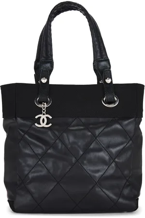 CHANEL Paris Biarritz Tote Bag in Black - Black. Size all.