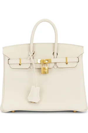 Hermès Togo Birkin 25 Handbag in Craie - Ivory. Size all.