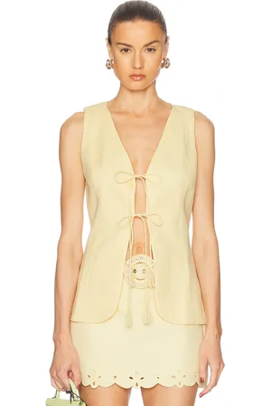 HEMANT AND NANDITA Nain Vest in Yellow - Yellow. Size XL (also in ).