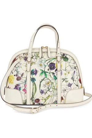 Gucci Nice Flora Handbag in White - White. Size all.