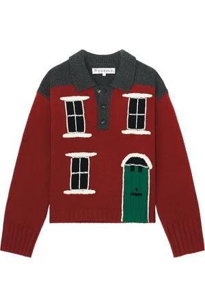 J.W.Anderson House Polo Jumper in Brick - Brick. Size M (also in ).