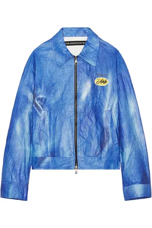 Andersson Bell Unisex Wilson Printed Tyvek Jacket in Blue - Blue. Size M (also in ).