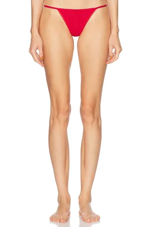 Cou Cou Intimates The Tanga Thong in Cherry Red - Red. Size L (also in M, S, XL, XS).