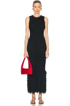 Khaite Fiore Cashmere Dress in Black - Black. Size L (also in M, S, XS).