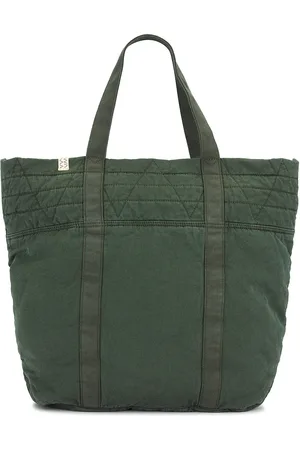VISVIM Nap Tote L in Olive - Green. Size all.