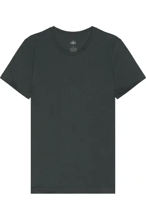 alo Triumph Tee in Charcoal Green - Green. Size L (also in XL/1X).