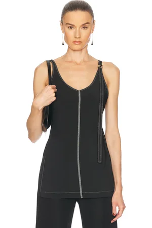 Sportmax Waser Tank Top in Black - Black. Size 0 (also in 2, 4, 6).