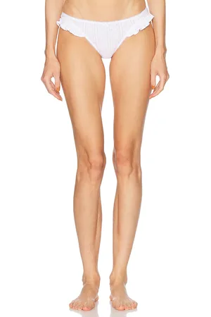 Cou Cou Intimates For FWRD The Butterfly Thong in White - White. Size L (also in M, S, XL, XS).