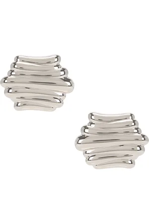 Khaite Crema Earrings in Silver - Metallic Silver. Size all.