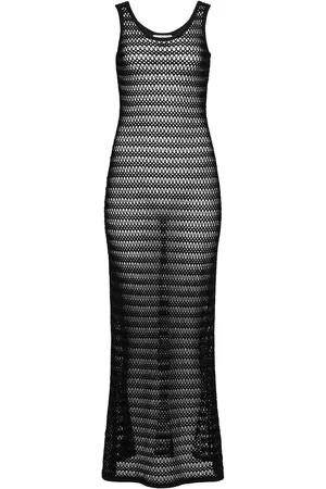 Alaïa Maxi Tank Dress in Noir Alaia - Black. Size 34 (also in 38, 40).