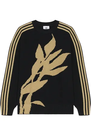 adidas by Song for the Mute Knit Crew Neck Pullover Sweater in Black - Black. Size L (also in M).