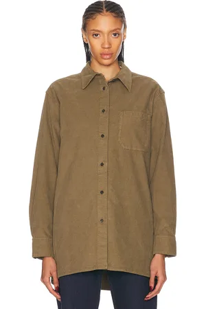 The Row Idro Shirt in Khaki - Beige. Size L (also in ).