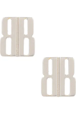 Balenciaga Nano XS Stud Earrings in Silver - Metallic Silver. Size all.