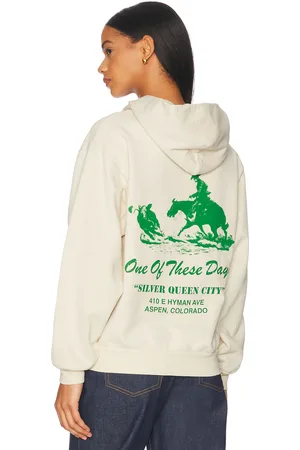 One Of These Days X FWRD Silver Queen Hoody in Washed Bone - White. Size L (also in M).