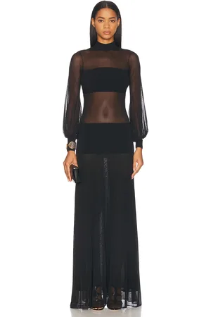 Tom Ford Long Turtleneck Dress in Black - Black. Size L (also in M, S).