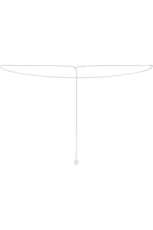 LOREN STEWART Serpent Bolo Belt Chain in Sterling Silver - Metallic Silver. Size all.