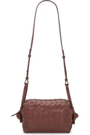 Bottega Veneta Loop Top Handle Bag in Sapele & Muse Brass - Rust,Burgundy. Size all.