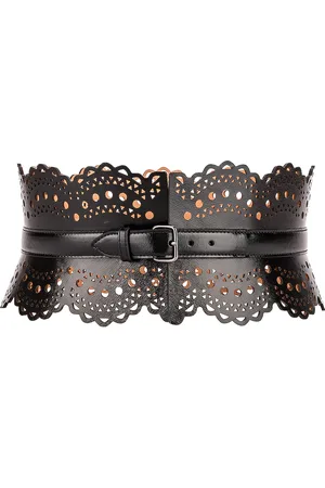 Alaïa Perforated Corset Belt in Noir - Black. Size 85 (also in ).
